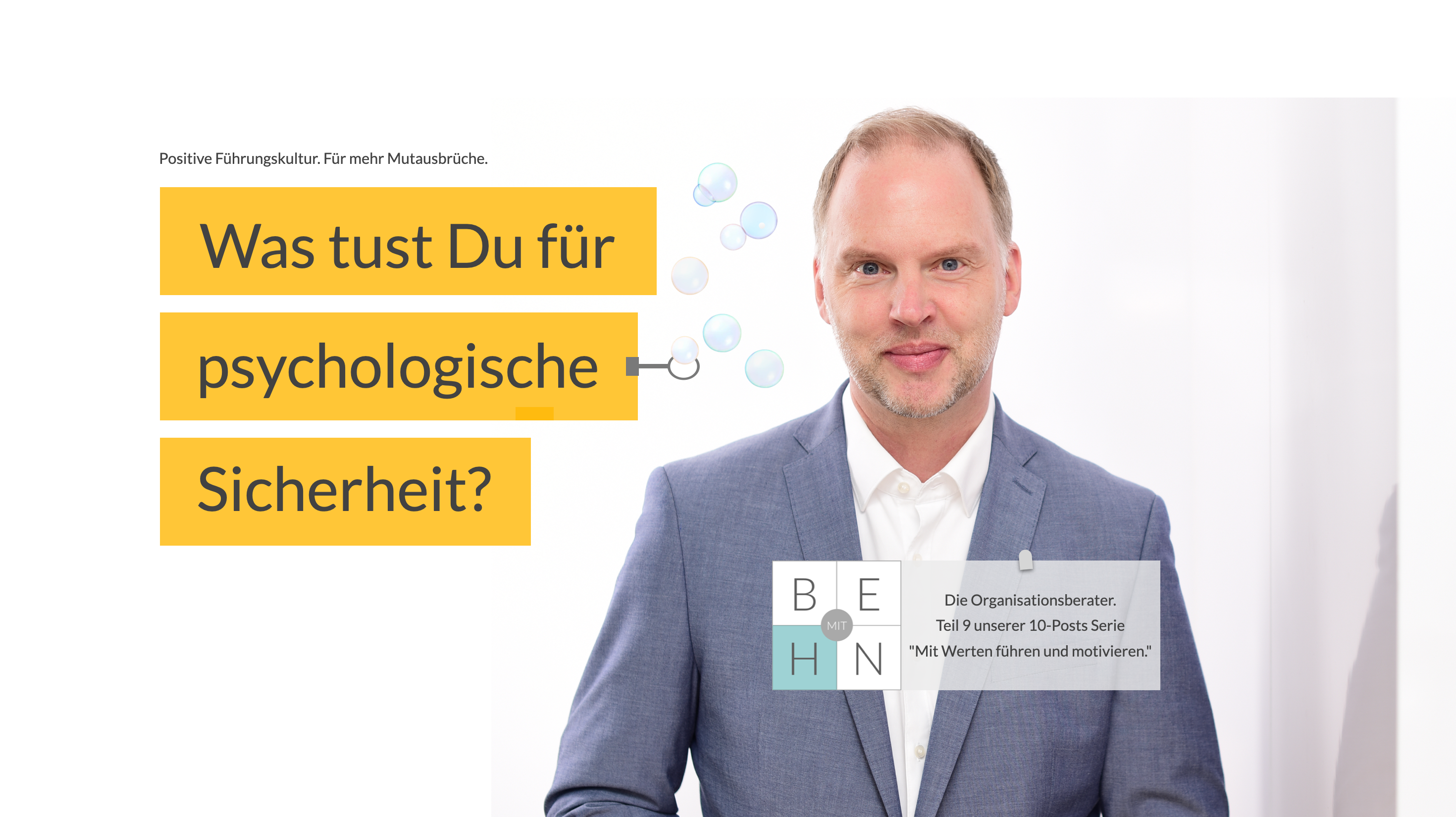 Was tust Du f&uuml;r psychologische Sicherheit?